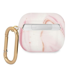 Guess GUA3UNMP Marble Collection tok AirPods 3 - rózsaszín fülhallgató, fejhallgató tok