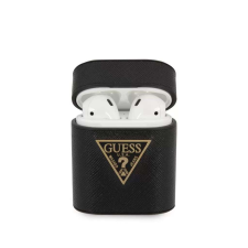 Guess GUACA2VSATMLBK AirPods fekete Saffiano tok fülhallgató, fejhallgató tok