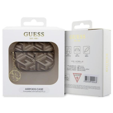 Guess GUAP2PGCE4CW GCube Charm tok AirPods Pro 2 - barna fülhallgató, fejhallgató tok