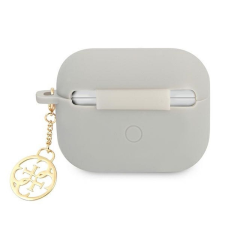 Guess GUAPLSC4EG Silicone Charm 4G Collection tok AirPods Pro - szürke fülhallgató, fejhallgató tok