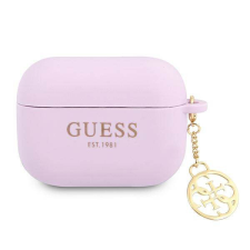 Guess GUAPLSC4EU AirPods Pro lila Charm 4G Collection tok fülhallgató, fejhallgató tok