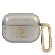 Guess GUAPUCG4GK AirPods Pro borító fekete Glitter Collection fülhallgató, fejhallgató tok
