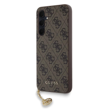 Guess Guess 4G Charm tok Samsung Galaxy A35 5G készülékhez barna tok és táska