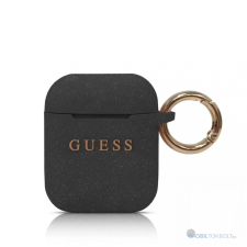 Guess Guess Apple Airpods szililkon tok, fekete, GUACCSILGLBK tok és táska