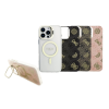 Guess Guess PC/TPU elektroplátázott, állvánnyal ellátott, kamerakeretes MagSafe tok cserélhető háttérrel iPhone 16 Pro Max készülékhez