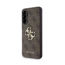 Guess Guess PU 4G Metal Logo tok Samsung Galaxy A56 készülékhez barna tok és táska