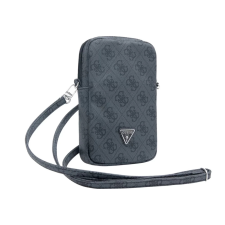 Guess Guess PU 4G Triangle Logo Pénztárca Tok Cipzár fekete tok és táska
