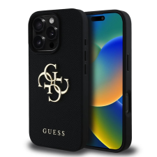 Guess Guess PU Grained 4G Metal Logo tok iPhone 16 Pro készülékhez fekete tok és táska