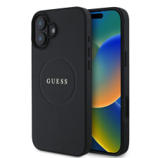 Guess Guess PU Grained Classic Logo MagSafe tok iPhone 16 készülékhez fekete tok és táska