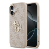 Guess Guess PU Leather 4G Metal Logo Gold Frame tok iPhone 17 készülékhez rózsaszín