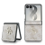 Guess Guess PU Leather 4G Samsung Galaxy Z Flip 8 hátlap tok, MagSafe, rózsaszín