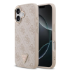 Guess Guess PU Leather 4G Triangle Logo Gold Frame MagSafe tok iPhone 17 készülékhez rózsaszín