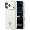 Guess Guess Saffiano Small 4G &amp; Classic Logo Apple iPhone 18 Pro Max / iPhone 17 Pro Max tok, MagSafe, bézs-arany