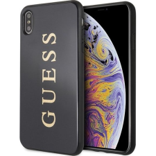 Guess GUHCI65TGGGBK iPhone Xs Max Fekete Keménytok Classic Double Layer Glitter Tok (GSM093516) tok és táska