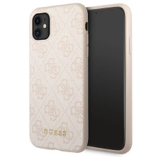 Guess GUHCN61G4GFPI iPhone 11 6,1" rózsaszín 4G fém arany logós keménytok tok és táska