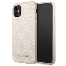 Guess GUHCN61G4GFPI iPhone 11 6,1&quot; rózsaszín 4G fém arany logós keménytok tok és táska