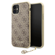 Guess GUHCN61GF4GBR iPhone 11 6,1" / Xr barna 4G Charms Collection keménytok tok és táska