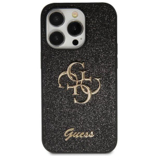 Guess GUHCN61HG4SGK tok iPhone 11 / Xr - fekete csillogó írás Big 4G tok és táska