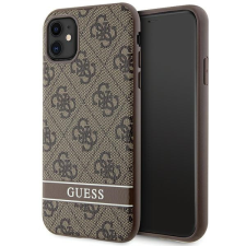 Guess GUHCN61P4SNW iPhone 11 / Xr barna keménytok 4G Stripe tok és táska