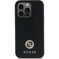 Guess GUHCN61PS4DGPK Strass Metal Logo Keménytok iPhone 11 - Fekete (GUE2711) tok és táska