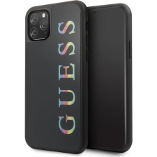 Guess GUHCN65LGMLBK iPhone 11 Pro Max Fekete Csillogó Logós Keménytok (GSM096062) tok és táska