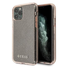 Guess GUHCN65PCGLPI iPhone 11 Pro Max rózsaszín kemény tok Glitter telefontok tok és táska