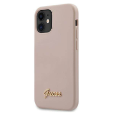 Guess GUHCP12SLSLMGLP iPhone 12 mini 5,4&quot; világos rózsaszín szilikon keménytok tok és táska