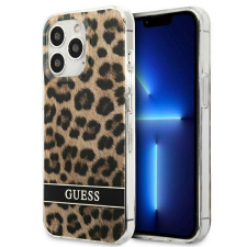 Guess GUHCP13LHSLEOW iPhone 13 Pro / 13 6,1&quot; barna Leopárd keménytok tok és táska