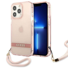 Guess GUHCP13LHTSGSP iPhone 13 Pro / 13 6,1" rózsaszín átlátszó Stap keménytok tok és táska