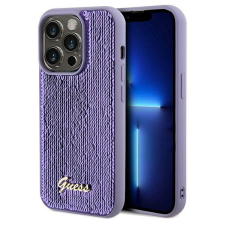 Guess GUHCP13LPSFDGSUiPhone 13 Pro / 13 6.1" lila keménytok Sequin Script Metal tok és táska