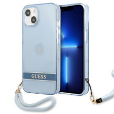 Guess GUHCP13SHTSGSB iPhone 13 mini 5,4 &quot;kék kemény tok áttetsző Stap tok és táska