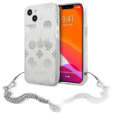 Guess GUHCP13SKSPESI iPhone 13 mini 5,4" ezüst Peony Chain Collection keménytok tok és táska