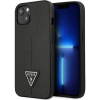 Guess GUHCP13SPSATLK iPhone 13 Mini 5,4" Fekete Keménytok Saffiano Háromszög Logós Tok (GUE2068)