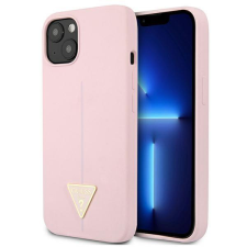 Guess GUHCP13SSLTGU iPhone 13 mini 5.4 "lila kemény tok szilikon háromszög tok és táska