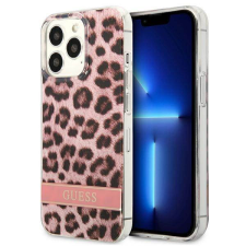 Guess GUHCP13XHSLEOP iPhone 13 Pro Max 6,7" rózsaszín keménytok Leopard tok és táska