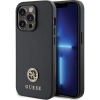 Guess GUHCP13XPS4DGPK iPhone 13 Pro Max 6.7" Fekete Keménytok Strass Fém Logó (GUE2713)