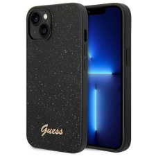 Guess GUHCP14MHGGSHHK iPhone 14 Plus 6,7" fekete Glitter Script keménytok tok és táska