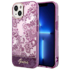 Guess GUHCP14MHGPLHF iPhone 14 Plus 6,7" fukszia keménytok Porcelain Collection tok és táska