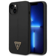 Guess GUHCP14MSLTGK iPhone 14 Plus 6,7" fekete/fekete keménytok szilikon háromszög tok és táska