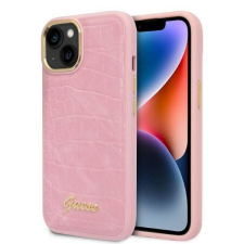 Guess GUHCP14SHGCRHP iPhone 14 6,1&quot; rózsaszín Croco Collection keménytok tok és táska