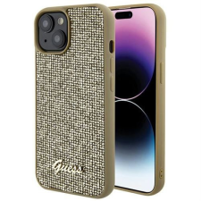 Guess GUHCP15SPMSDGSD Disco Metal Script tok iPhone 13 / 14 / 15 - arany tok és táska