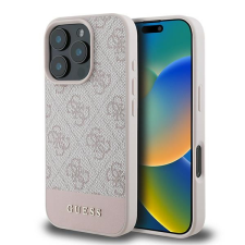 Guess GUHCP16XG4GLPI 4G Bottom Stripe keménytok iPhone 16 Pro Max - rózsaszín tok és táska