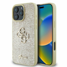 Guess GUHCP16XHG4SGD Fixed Glitter Big 4G keménytok iPhone 16 Pro Max - arany színű tok és táska