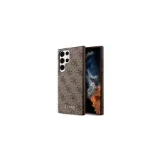 Guess GUHCS23LG4GFBR S23 Ultra S918 barna 4G fém arany logós keménytok tok és táska