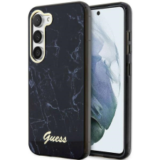 Guess GUHCS23MPCUMAK Samsung Galaxy S23 +S916 fekete keménytok Márvány tok és táska