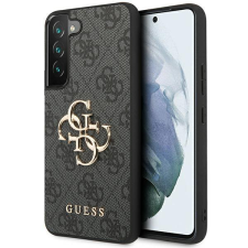 Guess GUHCS23S4GMGGR Samsung Galaxy S23 S911 szürke keménytok 4G nagy fém logó tok és táska
