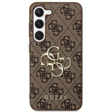 Guess GUHCS24L4GMGBR S24 Ultra S928 barna keménytok 4G Big Metal logo tok és táska