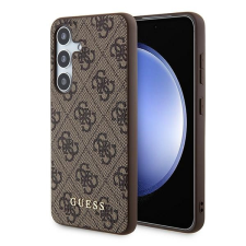 Guess GUHCS24SG4GFBR 4G Metal Gold Logo keménytok Samsung Galaxy S24 - barna tok és táska