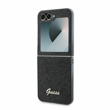Guess GUHCZF6HGGSHK 4G Glitter Script tok Samsung Galaxy Z Flip6 - fekete tok és táska