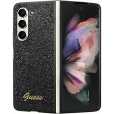 Guess GUHCZFD5HGGSHK F946 Z Fold5 Fekete Keménytok Glitter Script (GUE2792) tok és táska